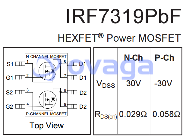 IRF7319TRPBF  pin out